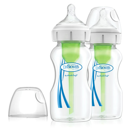 Dr Browns Options Wide Neck Anti-Colic 270ml Feeding Bottle 2-Pack