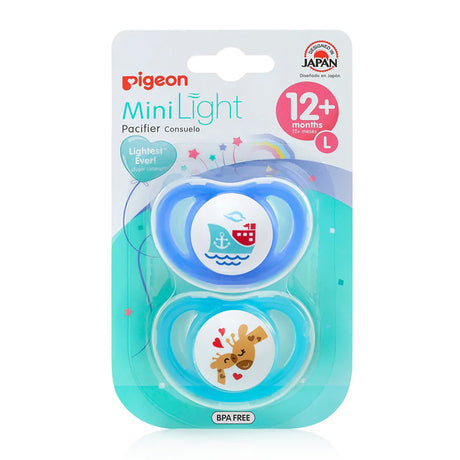 Pigeon MiniLight Pacifier Small 12+ Months Twin Pack