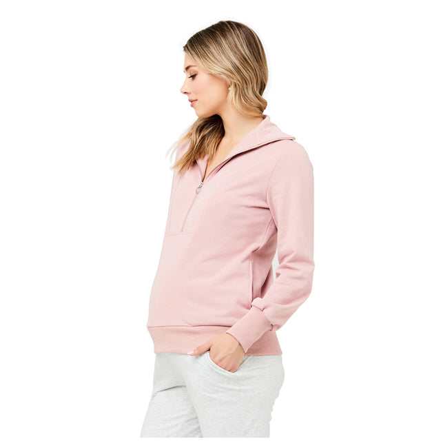 Ripe Kyle Zip Up Jumper - Pink