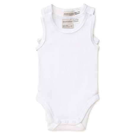 Marquise Sleeveless Bodysuit 2-Pack, White