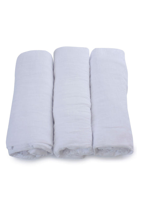 Bubba Blue Everyday Essentials Muslin Wraps, (Pack of 3)