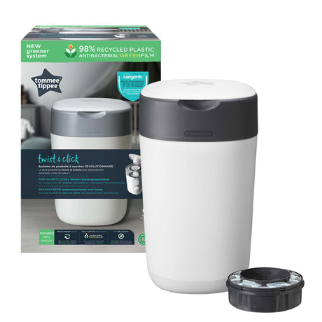 Tommee Tippee Twist And Click Sangenic Advanced Nappy Disposal Bin System