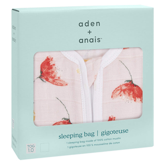 Aden & Anais Picked For You Poppies Classic Sleeping Bag 1Tog