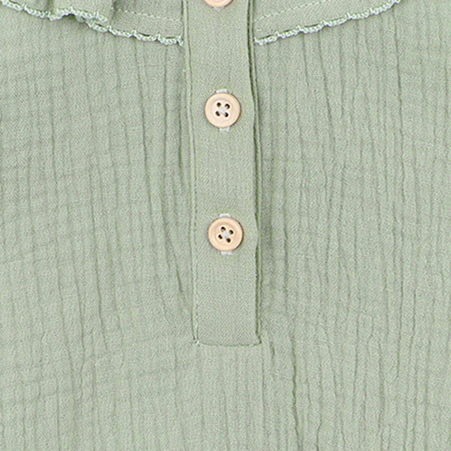 Bebe Sage Green Crinkle Bodysuit