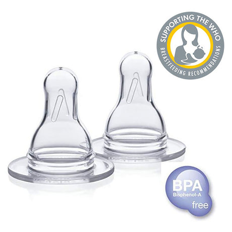 Medela Spare Teats Slow Flow (2-Pack)