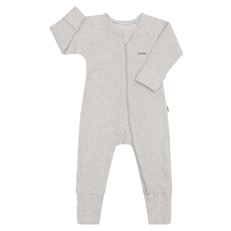 Bonds Waffle Short Sleeve Bodysuit Grey Marle