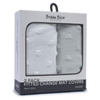 Bubba Blue Everyday Essentials 2PK Change Mat Covers White & Grey