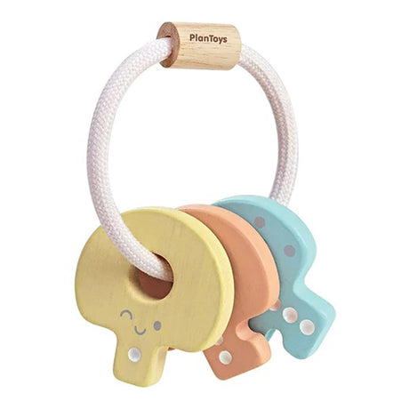 Plan Toys Baby Key Rattle Pastel