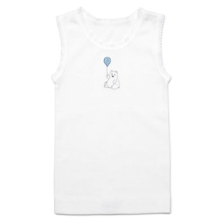 Marquise Singlet 2-Pack - White Bear/Blue