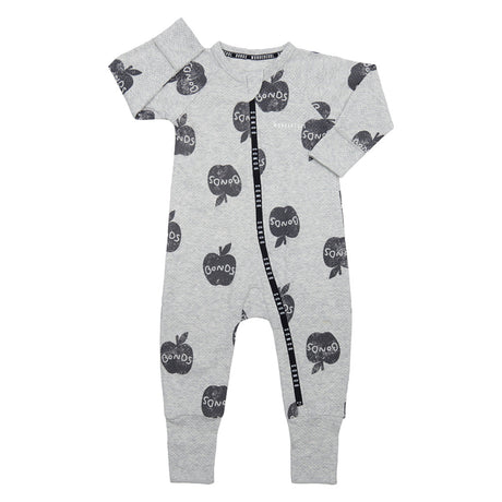 Bonds Wondercool Zip Wondersuit Apples Grey