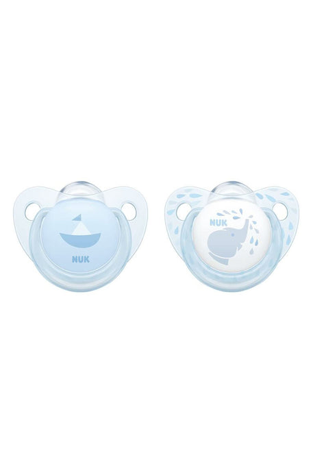 Nuk Original Rose & Blue Soother - Blue/Blue 0-6 Months (Pack of 2)