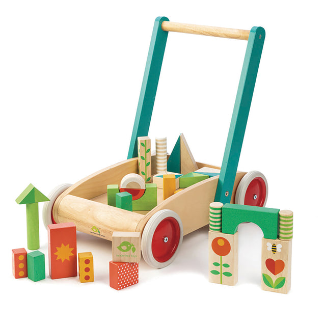 Tender Leaf Toys Wagon with Blocks