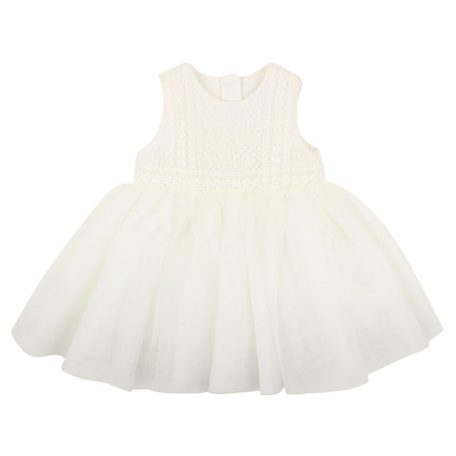 Bebe Embroidered Organza Dress Ivory