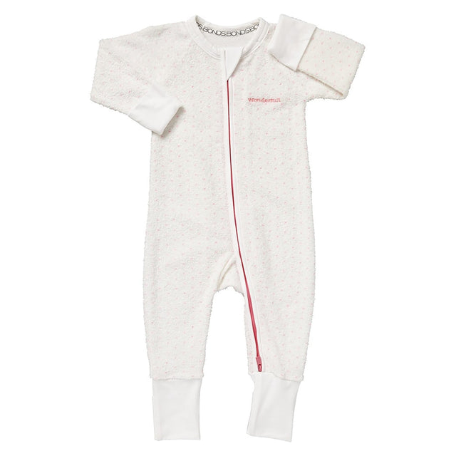 Bonds Poodlette Zip Wondersuit - White/Hyper Bloom Spot