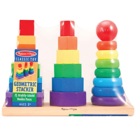 Melissa & Doug Geometric Stacker (25-pieces)