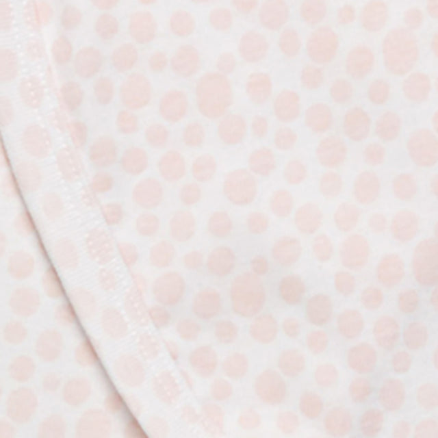 Marquise Studsuit Footed Wrap - Pink Dot