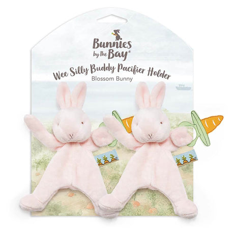 Bunnies By the Bay Wee Silly Buddy Pacifier Holder Twin Pack