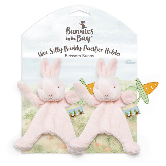 Bunnies By the Bay Wee Silly Buddy Pacifier Holder Twin Pack