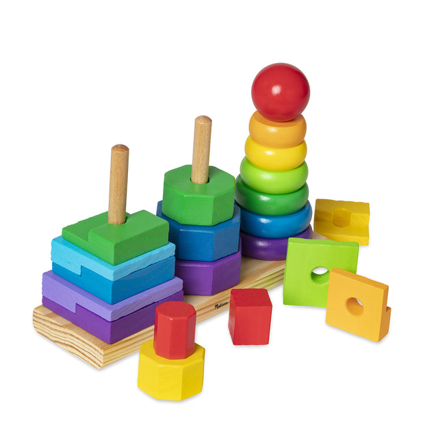 Melissa & Doug Geometric Stacker (25-pieces)