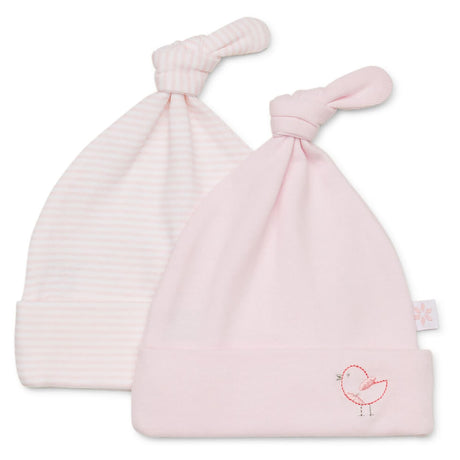 Marquise Beanie 2-Pack - Pink Birdy/Pink Stripe