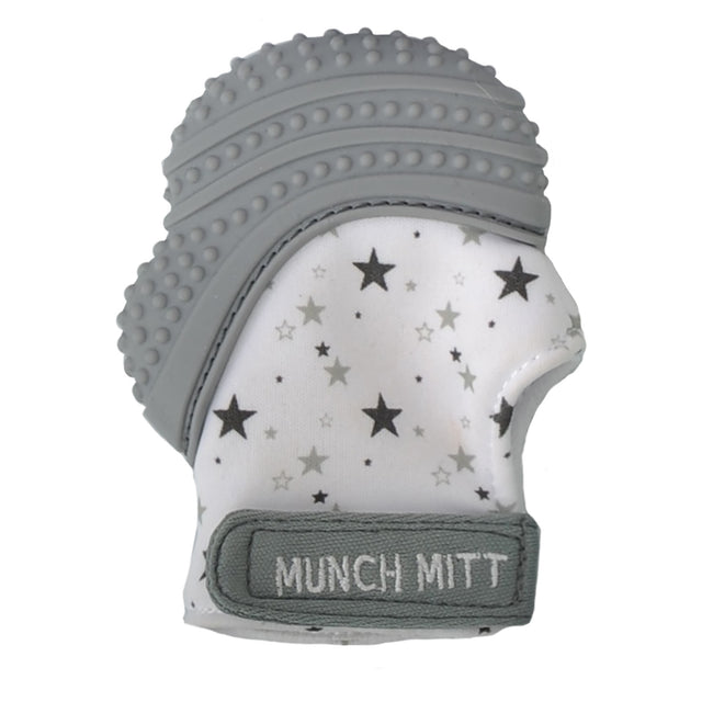 Malarkey Munch Mitt Teething Mitten - Grey Stars