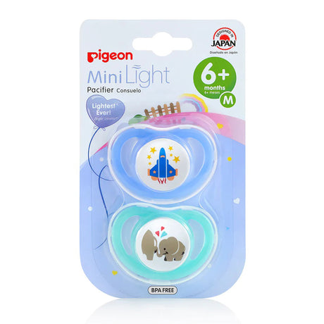 Pigeon MiniLight Pacifier Small 6+ Months Twin Pack