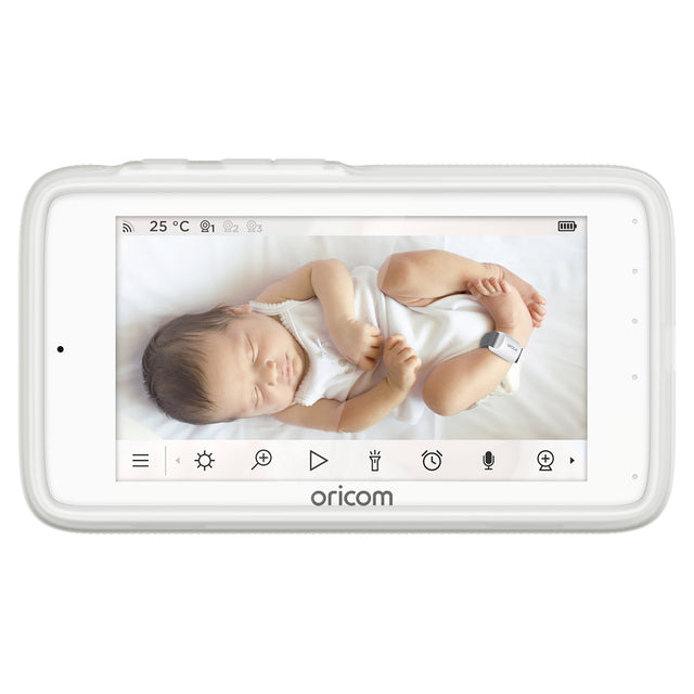 Oricom Guardian Pro Wearable Sleep Tracker + Video Baby Monitor (OBHGPRO)