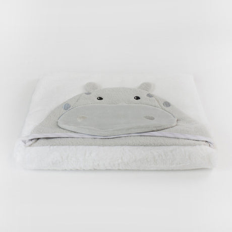 Bubba Blue 'Hippo' Novelty Hooded Bath Towel