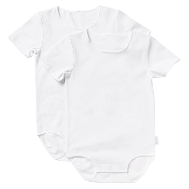 Bonds Wonderbodies Short Sleeve Bodysuit 2 Pack - White