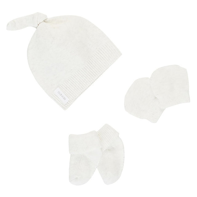 Bonds Baby Organic Beanie Set - Snowy Marle