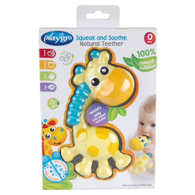 Squeak and Soothe Natural Teether