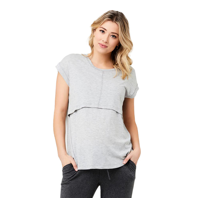 Ripe Richie Nursing Tee - Grey Marle