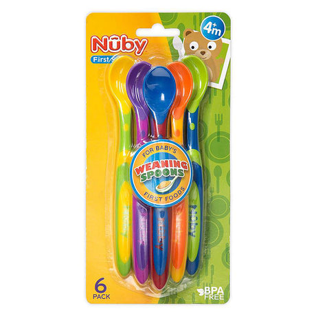 Nuby Weaning Spoons 6 Pack