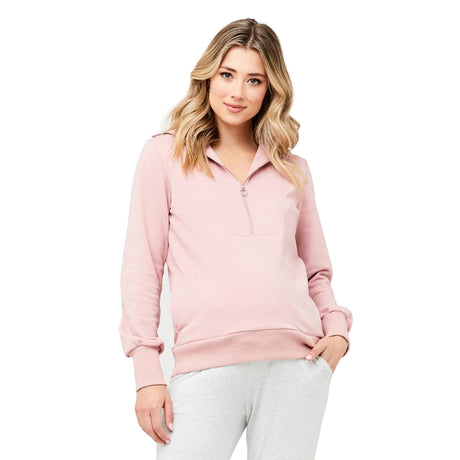 Ripe Kyle Zip Up Jumper - Pink