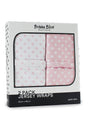 Bubba Blue Jersey Wraps - Pink Polka Dots, (Pack of 2)