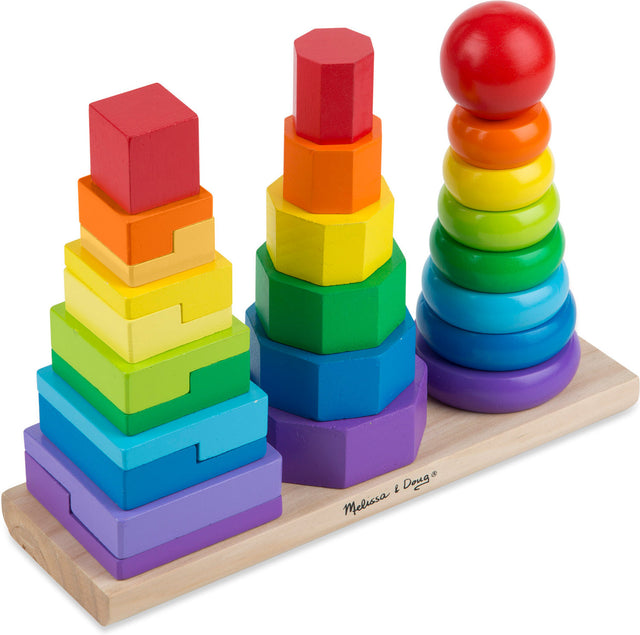 Melissa & Doug Geometric Stacker (25-pieces)