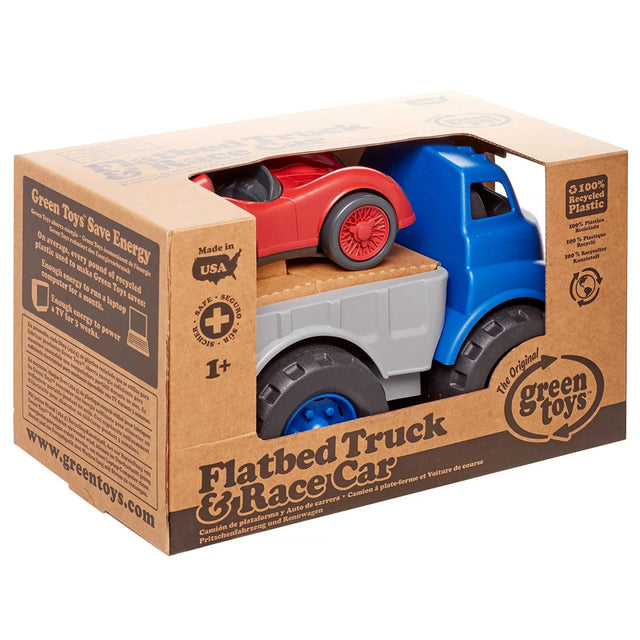 Green Toys Flatbed with Red Race Car