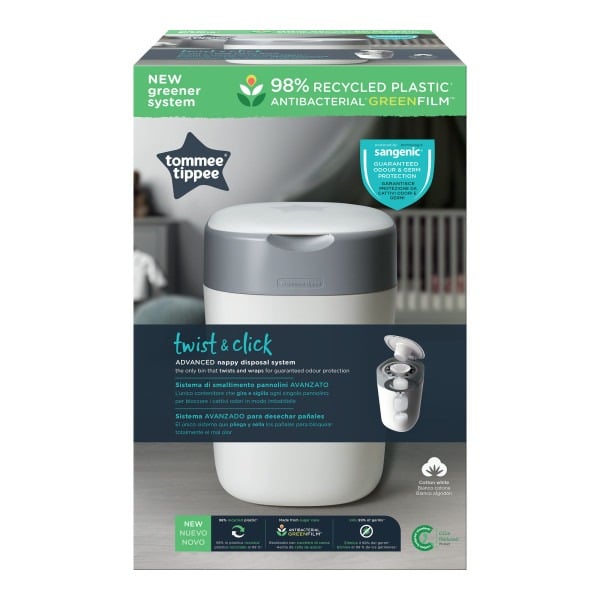 Tommee Tippee Twist And Click Sangenic Advanced Nappy Disposal Bin System