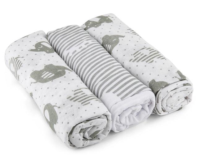 Bubba Blue Petit Elephant Muslin Wrap