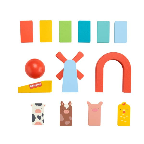 Fisher-Price Wooden Domino Run Playset