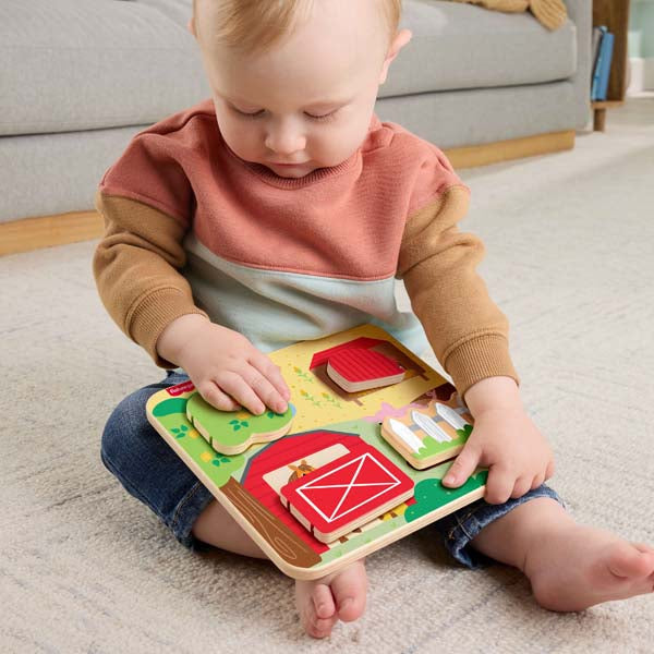 Fisher-Price Wooden Farm Animals Board