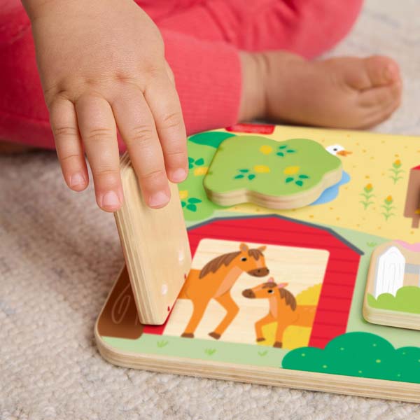 Fisher-Price Wooden Farm Animals Board