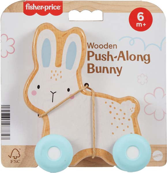 Fisher-Price Wooden Push-Along Bunny