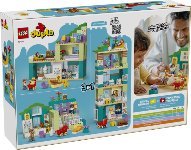 LEGO DUPLO 3 in 1 Modern Family House with Figures