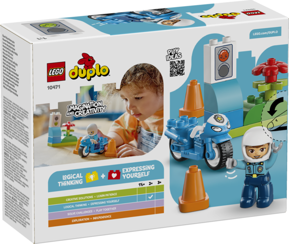 LEGO DUPLO Blue Police Motorcycle