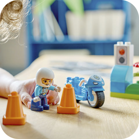 LEGO DUPLO Blue Police Motorcycle