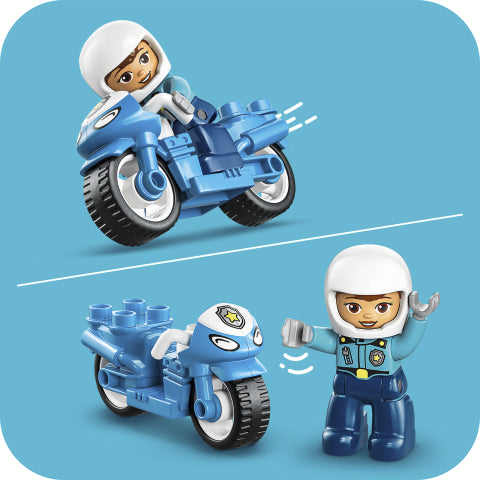 LEGO DUPLO Blue Police Motorcycle