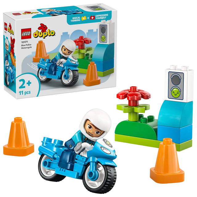 LEGO DUPLO Blue Police Motorcycle