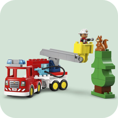 LEGO DUPLO Fire Truck with Hose and Firefighter