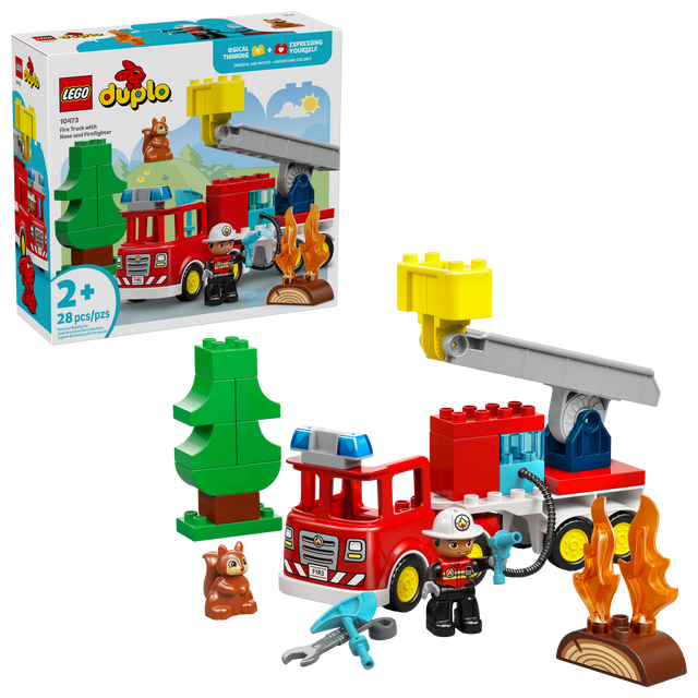 LEGO DUPLO Fire Truck with Hose and Firefighter